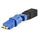 Product image for USB 3.0 Micro B Male to USB 2.0 B Female Adapter (Gold Plated)