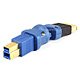 USB 3.0 B Male to USB 2.0 A Female Adapter (Gold Plated)
