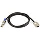 2m 28AWG External SAS 34pin (SFF-8470) Male w/ Thumbscrews to Mini SAS 26pin (SFF-8088) Male Cable - Black