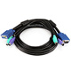 Product image for Molded 3-In-1 KVM Cables, SVGA PS/2 M/F-  6FT (Black)