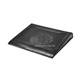 Image of Lightweight Portable Metal Mesh Laptop Cooling Stand w/ Built-In 160mm Fan - Black