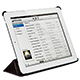 Product image for Synthetic Leather Stand/Cover with Magnetic Latch for iPadŽ 2 - Black