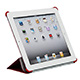 Product image for Synthetic Leather Stand/Cover with Magnetic Latch for iPadŽ 2 - Red