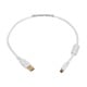 1.5ft USB 2.0 A Male to Mini-B 5pin Male 28/24AWG Cable w/ Ferrite Core (Gold Plated) - WHITE