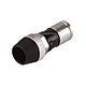 Product image for [50pcs] Male F connector w/ Integrated Port Seal for RG-6U  