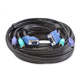 Product image for Molded 3-In-1 KVM Cables, SVGA PS/2 M/M - 25FT (Black)