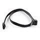 24inch SATA 6Gbps Cable w/Locking Latch (90 Degree to 180 Degree) - Black