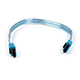 10inch SATA 6Gbps Cable w/Locking Latch - Neon Blue