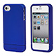 Product image for Polycarbonate Soft Touch Case for iPhone� 4/ 4S - Metallic Blue