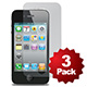 Product Image for Screen Protector (3-Pack) w/ Cleaning Cloth for iPhone 4/4S - Transparent Finish