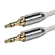 Image of 10ft Designed for Mobile 3.5mm Stereo Male to 3.5mm Stereo Male (Gold Plated) - White