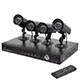 4 Indoor Cameras & 4 Channel DVR Video Security System Bundle