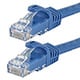 3FT FLEXboot Series 24AWG Cat6 550MHz UTP Bare Copper Ethernet Network Cable - Blue