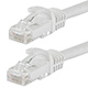 25FT FLEXboot Series 24AWG Cat6 550MHz UTP Bare Copper Ethernet Network Cable - White