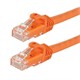 0.5FT FLEXboot Series 24AWG Cat6 550MHz UTP Bare Copper Ethernet Network Cable - Orange