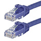 25FT FLEXboot Series 24AWG Cat6 550MHz UTP Bare Copper Ethernet Network Cable - Purple