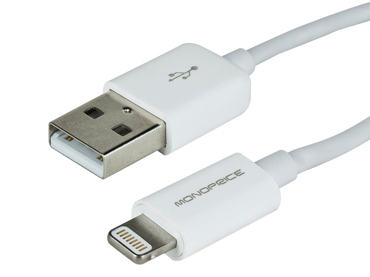 Apple Lightning charger with USB plug-in
