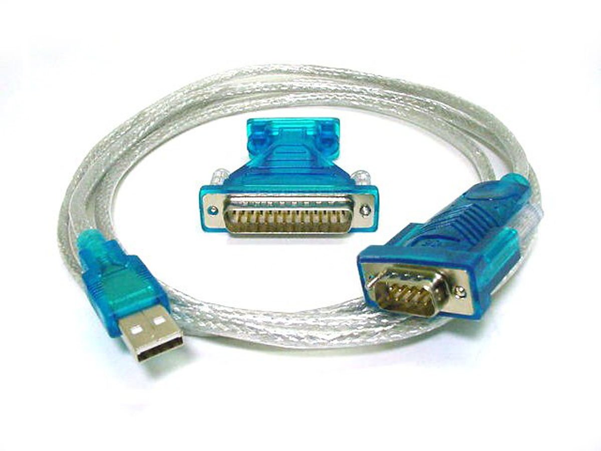 USB to RS232 DB9 male(Serial) / DB25 male Converter Cable