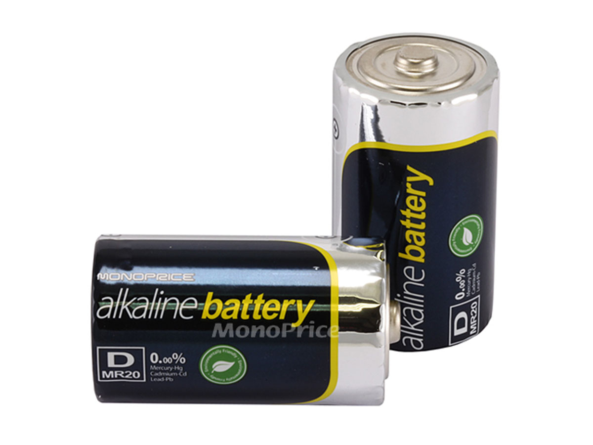 D Cell Alkaline Battery 2Pack
