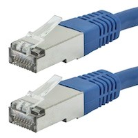 Monoprice Entegrade Cat6A Ethernet Patch Cable - ZEROboot RJ45, Stranded, 550MHz, STP, Pure Bare Copper Wire, 10G, 26AWG, 1ft, Blue
