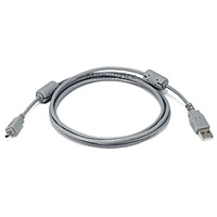 Product Image for 6ft A to Mini-B 4pin USB Cable w/ ferrites for FUJI Digital Camera - Gray