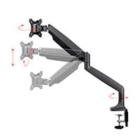 Workstream by Monoprice Single Monitor Adjustable Gas Spring Desk Mount for 15~34in Monitors