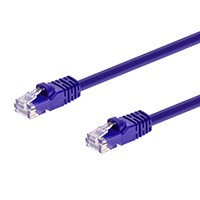 Product Image for 3FT 24AWG Cat5e 350MHz UTP Bare Copper Ethernet Network Cable - Purple