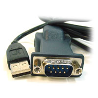 Product Image for USB to Serial Convert Cable(DB9M/USB B female converter and USB A/B cable) 