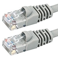 Product Image for  50FT 24AWG Cat6 500MHz Crossover Ethernet Bare Copper Network Cable - Gray 