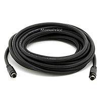 Product Image for 25FT S-VIDEO CABLE DVD DSS SVHS CABLE SVIDEO M/M (24K Gold Plated)
