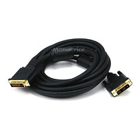 Product Image for 15ft 28AWG DVI-D to M1-D (P&D) Cable - Black  