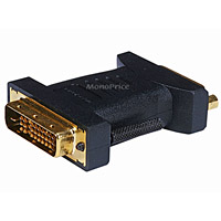 Product Image for M1-D(P&D) Male to DVI-D Dual Link Female Adapter (Gold Plated) 