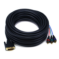 Product Image for 50ft DVI-I to 3 RCA Component Video Cable (DVI-I - 3-RCA) 