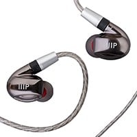 Monoprice MP80 Aluminum In-Ear Earphone Balanced Armature Driver and Dynamic Driver with Three Tuning Nozzles