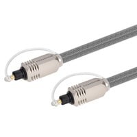 Product Image for 25ft Premium Optical Toslink Cable w/ Metal Fancy Connector 