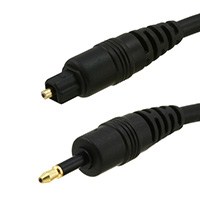 Product Image for 35ft Optical Toslink to Mini Toslink M/M 5.0mm OD Molded Cable 
