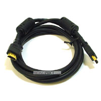 Product Image for     HDMI Cable male to male 28AWG - 1.5ft w/Ferrite Cores (Gold Plated Connectors)