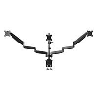 Workstream by Monoprice Triple Monitor Gas Spring Mount for up to 32" Screens, Locking Center Mount