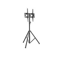 Monoprice Commercial Series Mobile Tripod Tilt TV Wall Mount Bracket Stand - For LED TVs 32in to 55in, Max Weight 77 lbs., VESA Patterns up to 400x400
