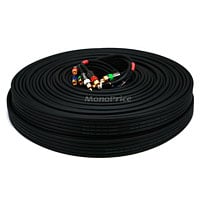 Product Image for 100ft 18AWG CL2 Premium 5-RCA Component Video/Audio Coaxial Cable (RG-6/U) - Black