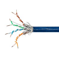 Monoprice Entegrade 1000FT Cat7 1000MHz S/FTP Solid, 23AWG, Bulk Bare Copper Network Cable, 10G, Blue