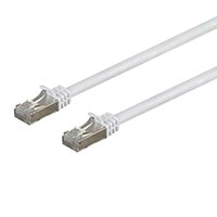 Monoprice Entegrade Series Cat7 Double Shielded (S/FTP) Ethernet Patch Cable - Snagless RJ45, 600MHz, 10G, 26AWG, 1ft, White