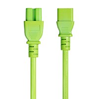 Monoprice Heavy Duty Power Cable - IEC 60320 C14 to IEC 60320 C15, 14AWG, 15A/1875W, SJT, 125V, Green, 6ft