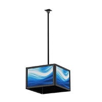 Monoprice Commercial Series Quad Sided Ceiling TV Mount Bracket, For LED Displays 32in to 65in, Max Weight 66 lbs. per Screen, VESA Pattern up to 600x400
