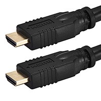 Product Image for 15ft 24AWG CL2 Silver Plated High Speed HDMI� Cable - Black 