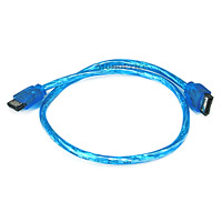 Product Image for 18inch SATA 6Gbps Cable - UV Blue 