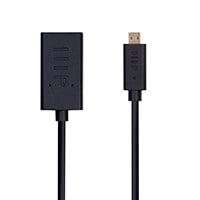 Monoprice 4K UltraFlex Small Diameter High Speed HDMI Female to Micro HDMI Male Passive Cable - 4K@60Hz 18Gbps 36AWG, 3ft Black