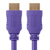 Product Image for 1.5ft 28AWG High Speed HDMI� Cable w/Ferrite Cores - Purple 
