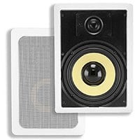 Monoprice Caliber In-Wall Speakers, 6.5in Fiber 2-Way (pair)