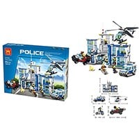 Toys Police Station Building Blocks Set - 882 pcs 